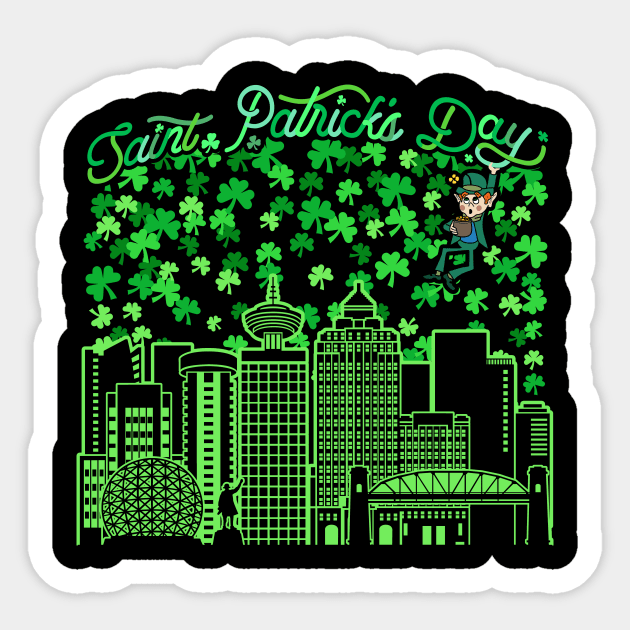 Saint Patrick's Day Vancouver Canada Sticker by travel2xplanet